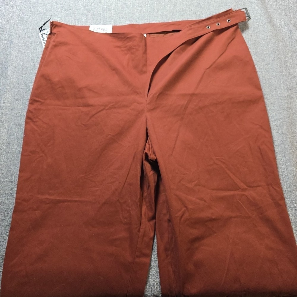 Future Collective Jeans Womens Rust 22 Reese Blutstein Straight Leg High Rise